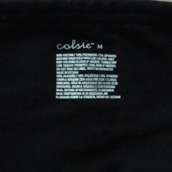 High waisted black leggings with stripe - Picture 5 of 5